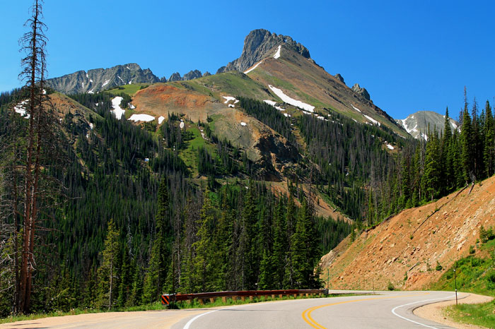 Nokhu Crags are located in the northern end of the Never Summer Mountain Range, State Park, Colorado